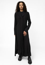 Espiritu Button Front Wool Blend Maxi Shirt Dress