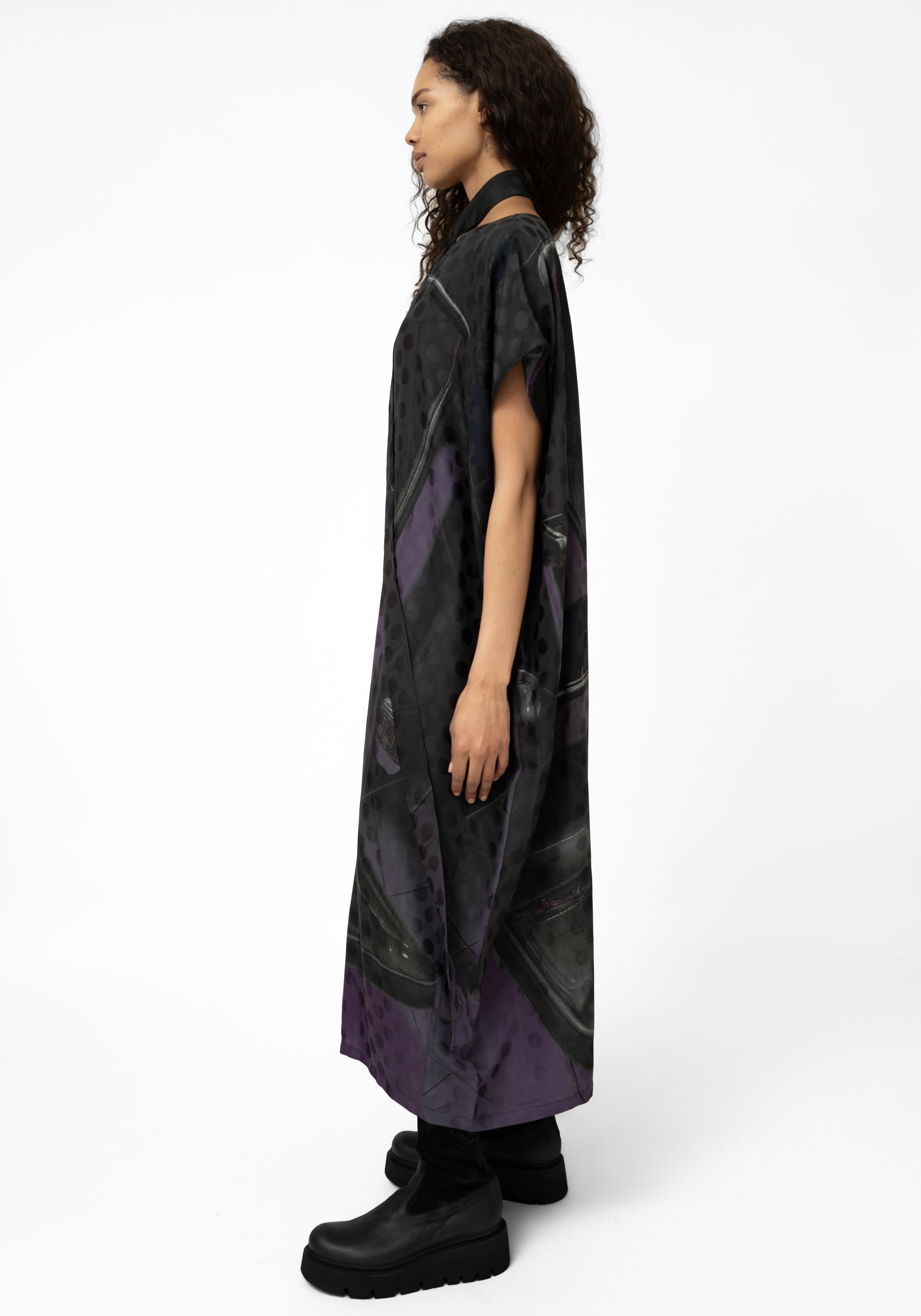 Printed Tube Dress With Removable Tie Waist