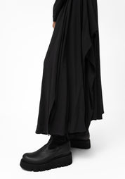 Espiritu Button Front Wool Blend Maxi Shirt Dress