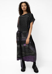 Printed Tube Dress With Removable Tie Waist