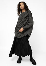 Su Wool and Viscose Blend Ruche Detail Top