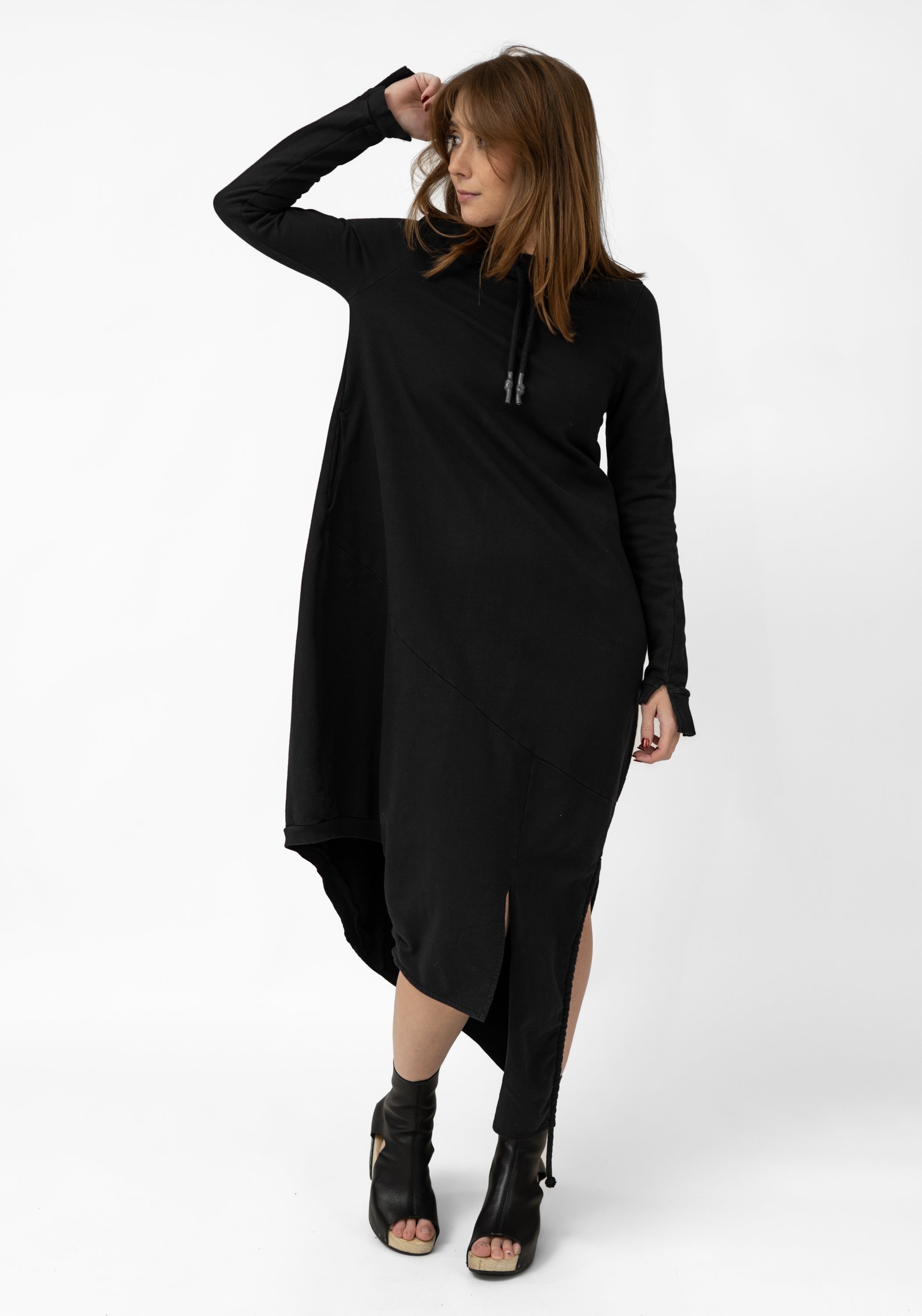 Oversized Cut-Out Detail Jersey Bubble Dress