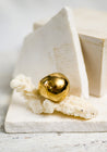 Brass Orb Ring | Water Sand Stone