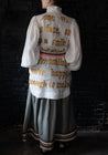 Karien Belle White Short Gilded Poetry Shirt Dress