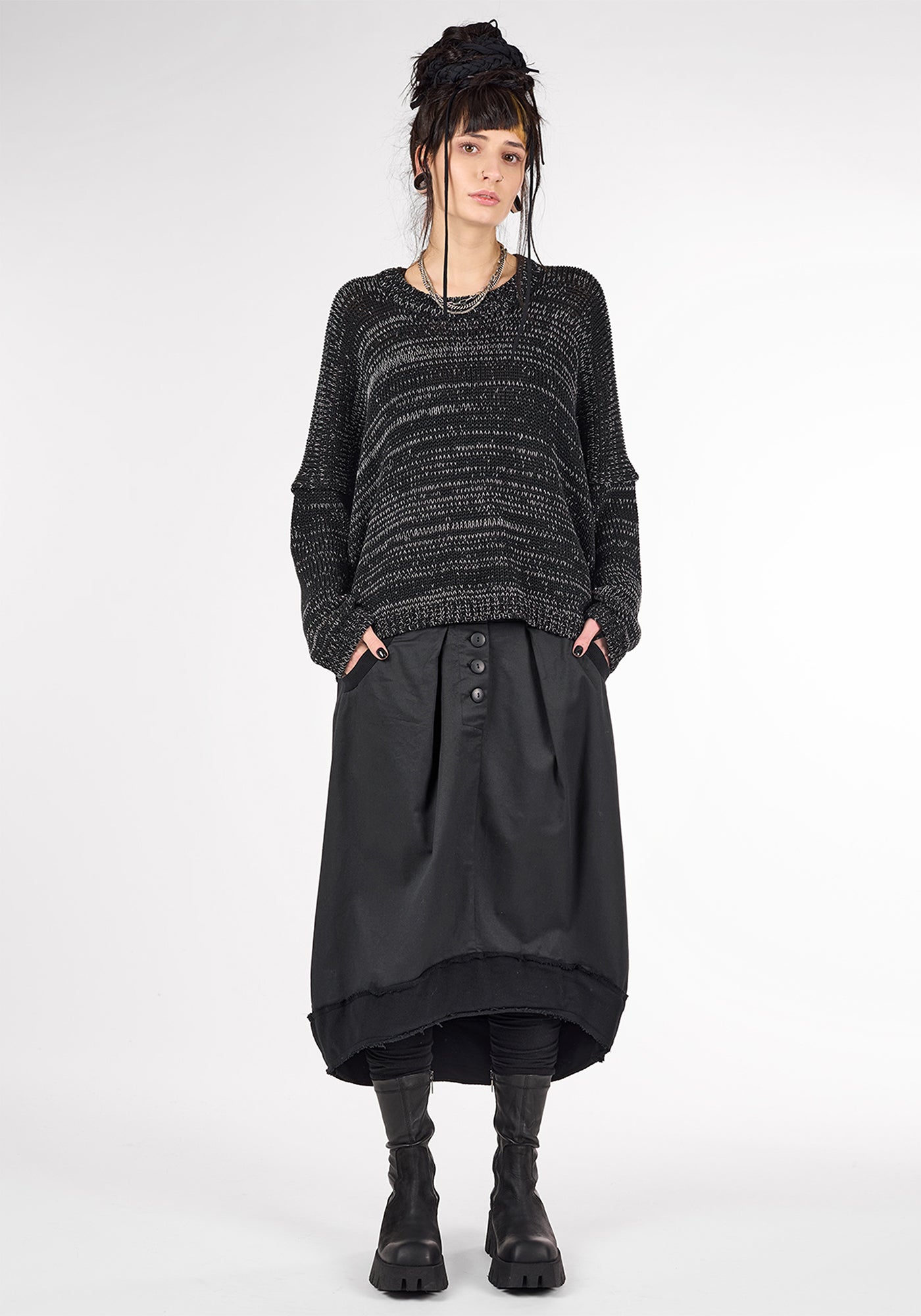 トップス studio b3 ASYMMETRY COTTON SHIRT MPB1852 studio b3 ASYMMETRY COTTON SHIRT MPB1852