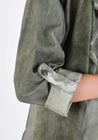 Overdyed Sage Green Paneled Jacket | Sanctamuerte