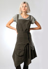 Asymmetric Strappy Midi Dress | Lurdes Bergada