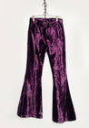 Barbara Bologna Purple Floral Velvet Flare Pants | December Thieves