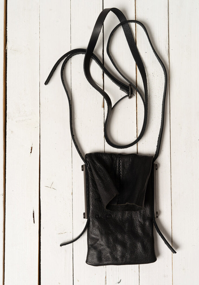 Pal Offner Black Leather Mobile Big Bag | December Thieves