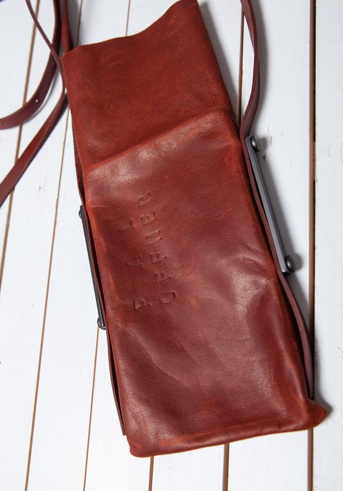 Pal Offner Waxy Cinnamon Leather Mobile Big Bag | December Thieves