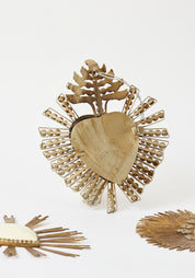 Hidden Closure Jeweled Silver Milagro Heart - December Thieves