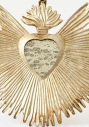 Sunburst Flame Milagro Heart Mirror - December Thieves