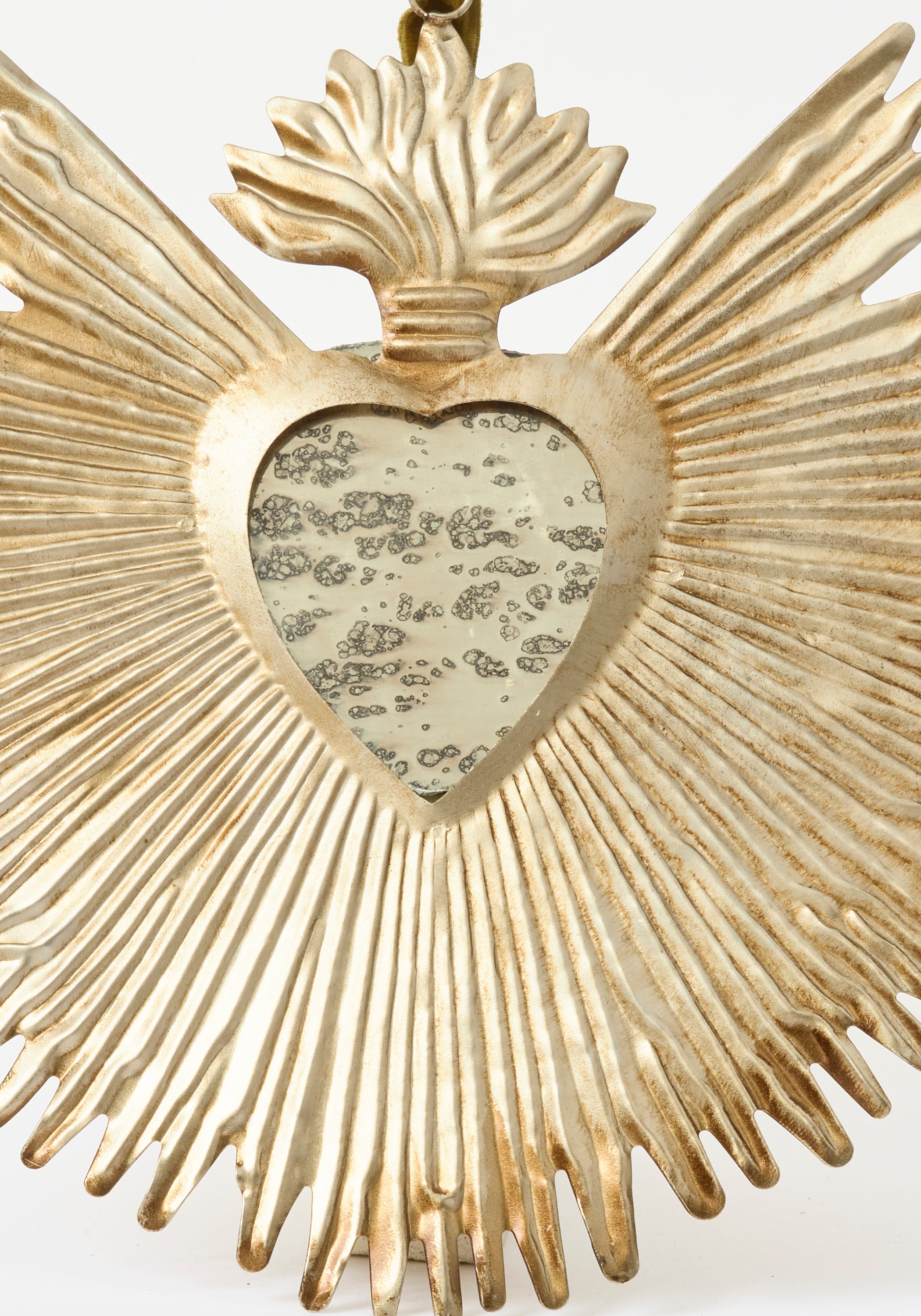 Sunburst Flame Milagro Heart Mirror - December Thieves