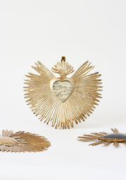 Sunburst Flame Milagro Heart Mirror - December Thieves