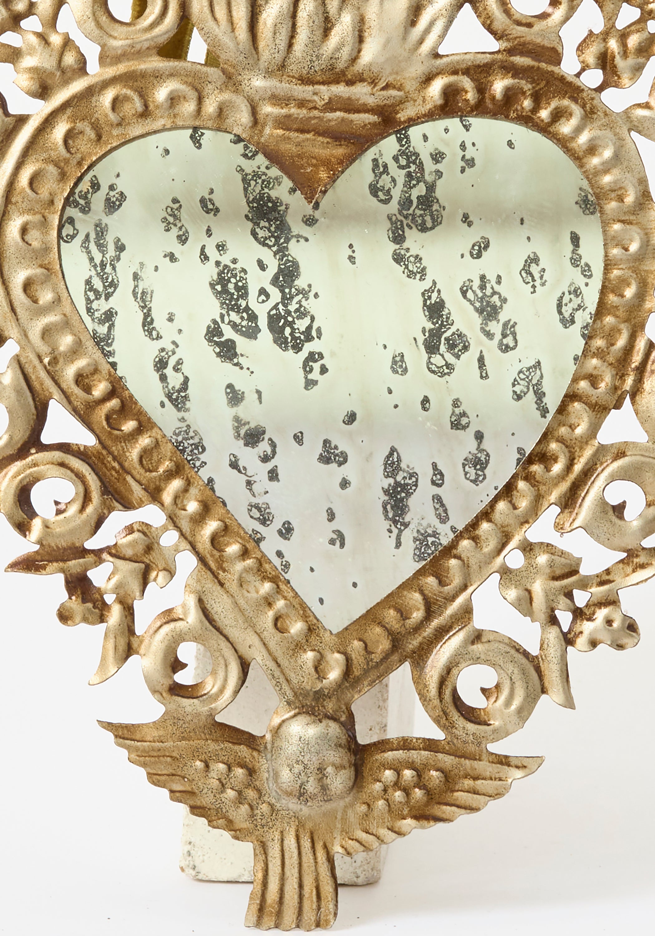 Distressed Angel Milagro Heart Mirror - December Thieves