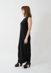 Matte Jersey Ruched Tank Dress