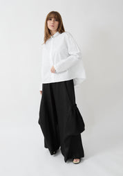 Asymmetric Swing Back Cotton Blouse - December Thieves