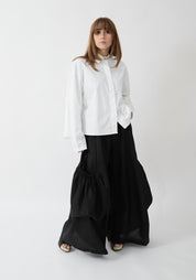 Asymmetric Swing Back Cotton Blouse - December Thieves
