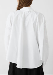 Asymmetric Swing Back Cotton Blouse - December Thieves