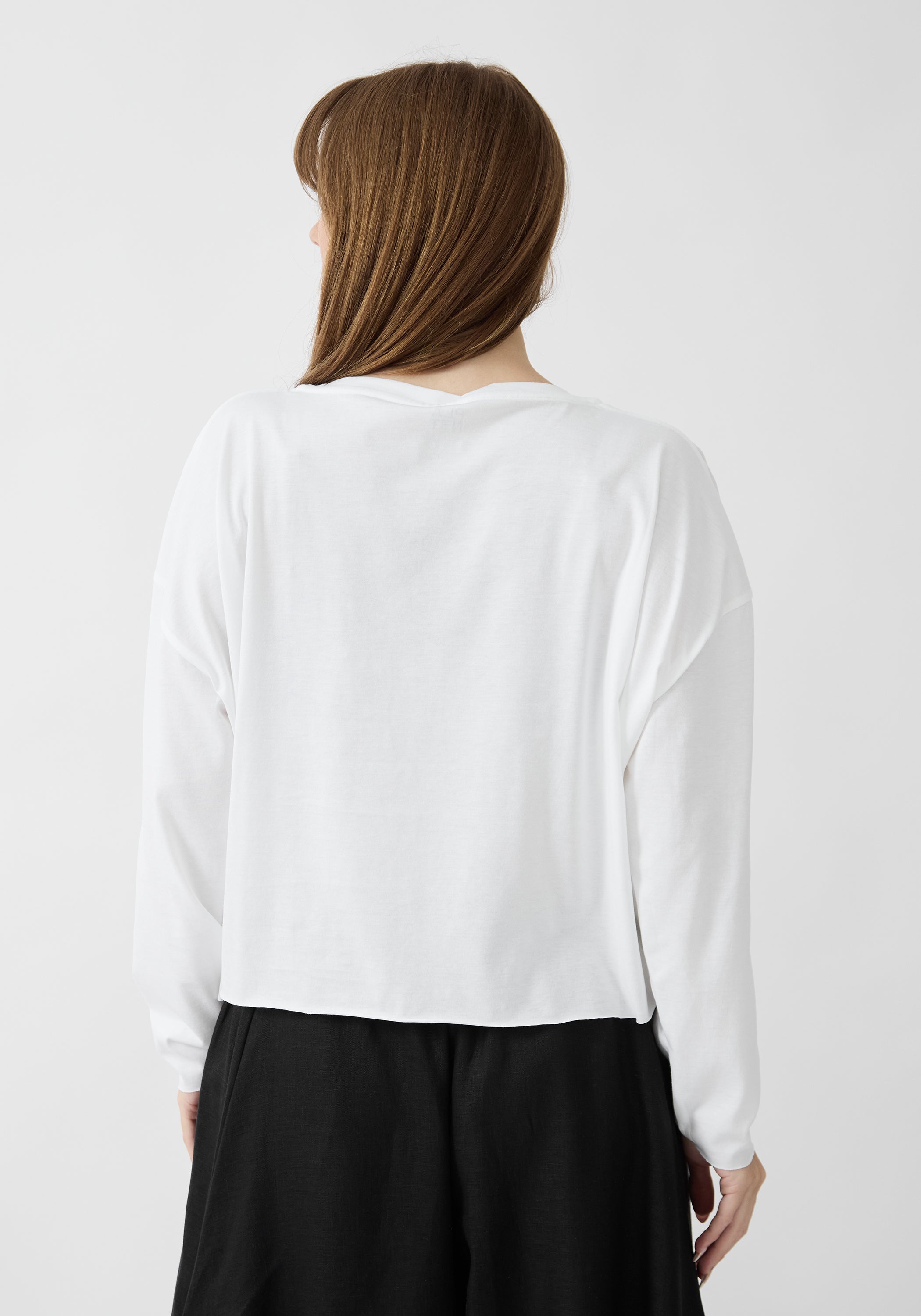 Cropped Drop Shoulder T-Shirt