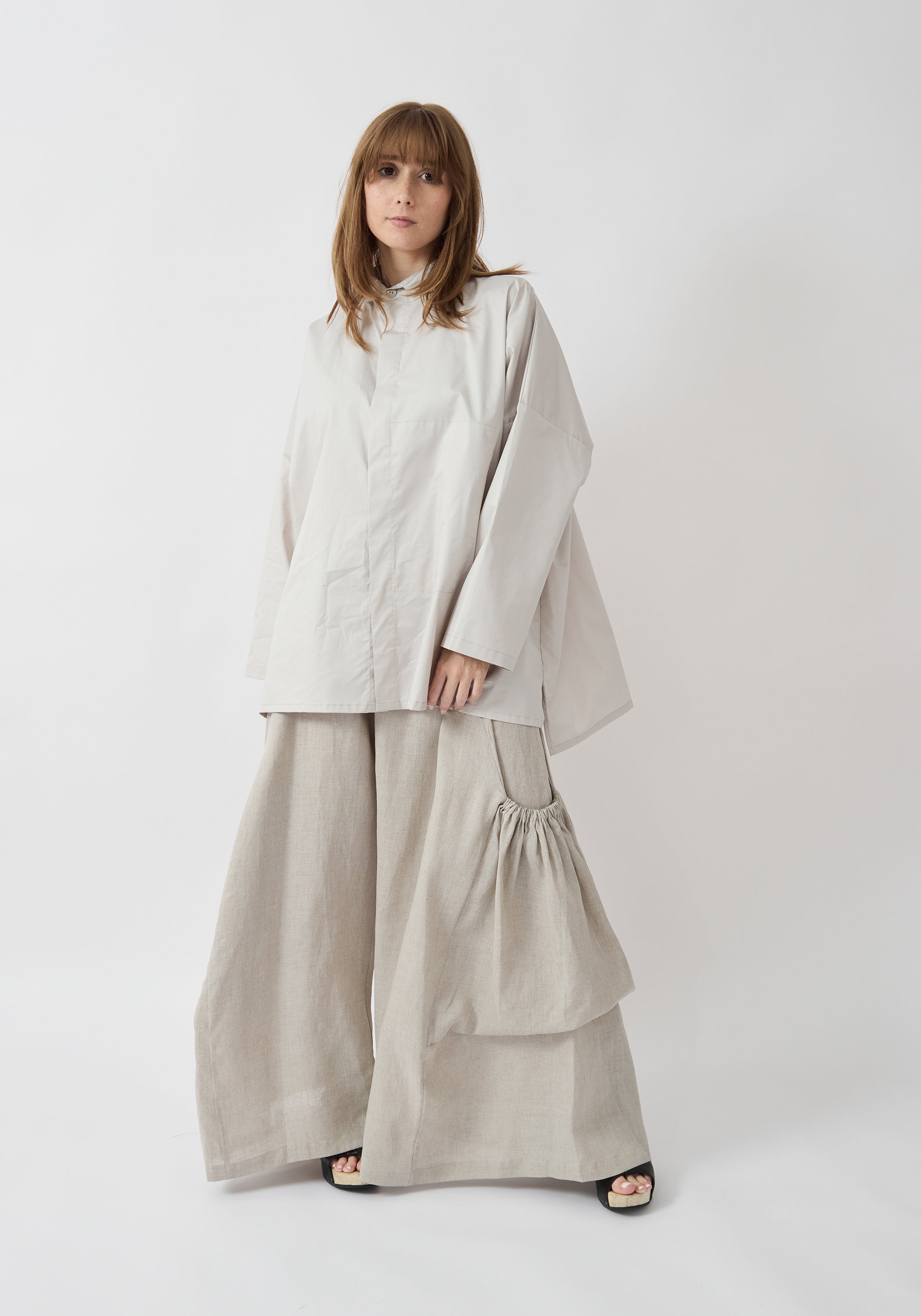 Linen Big Pocket Pants