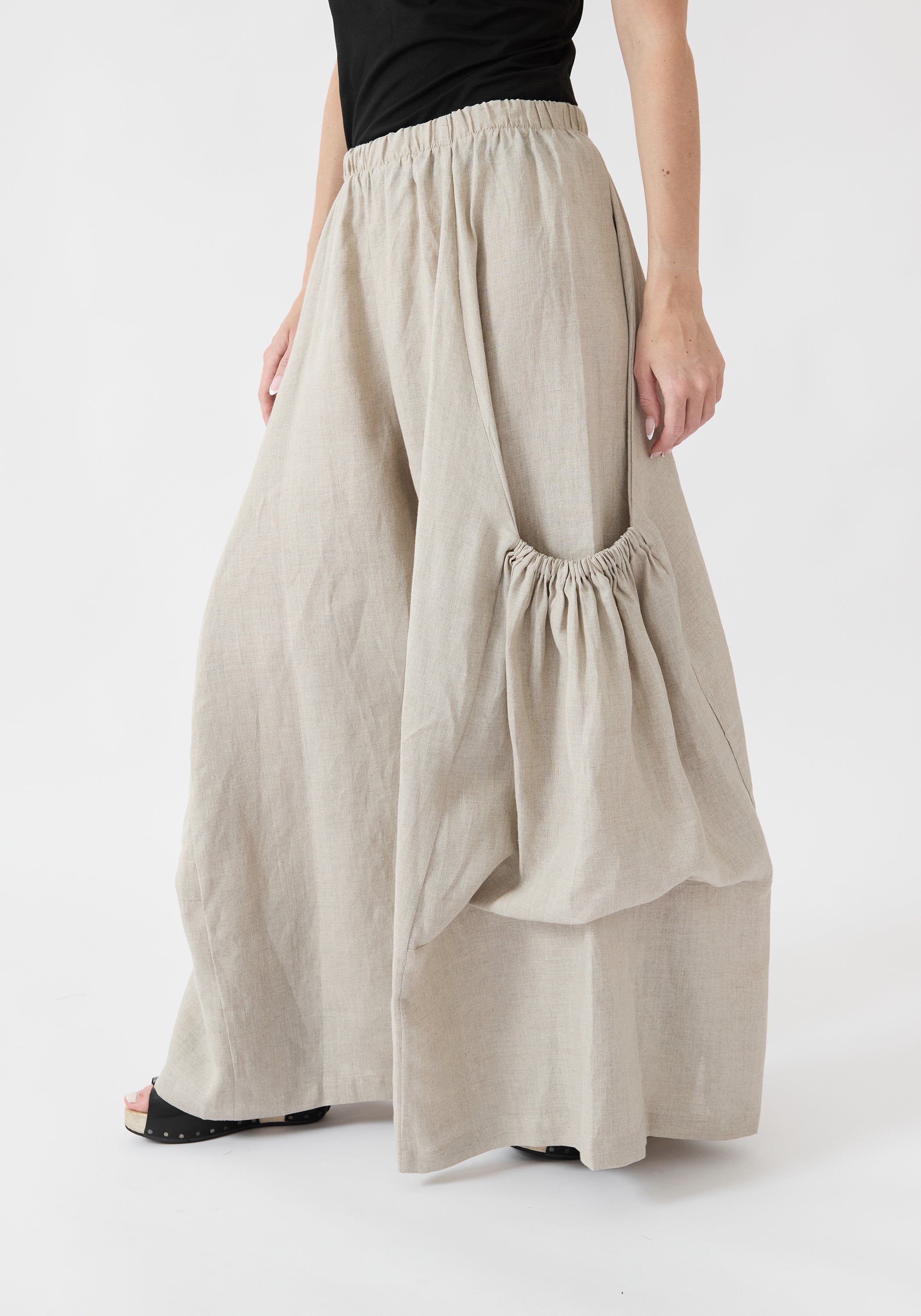 Linen Big Pocket Pants