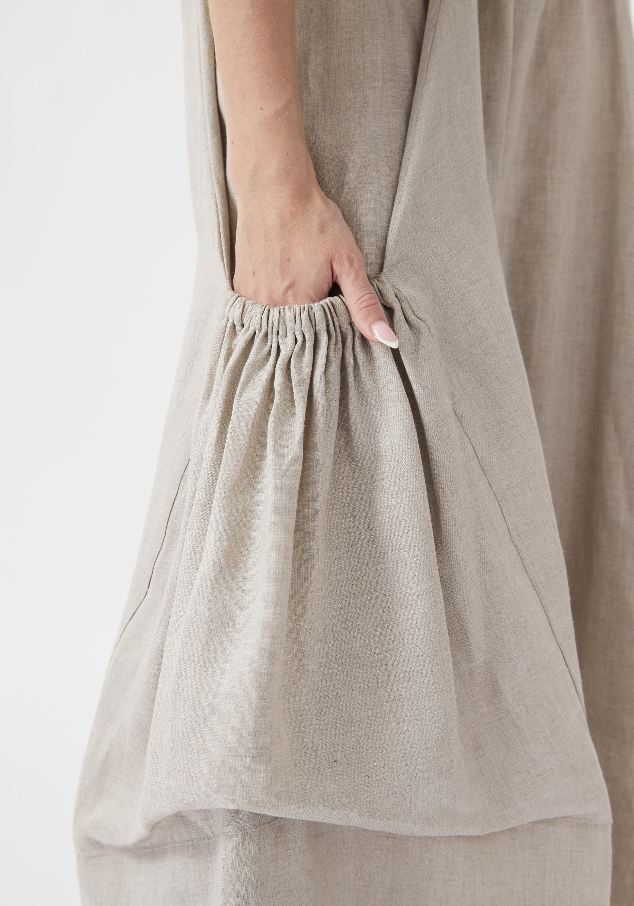 Linen Big Pocket Pants