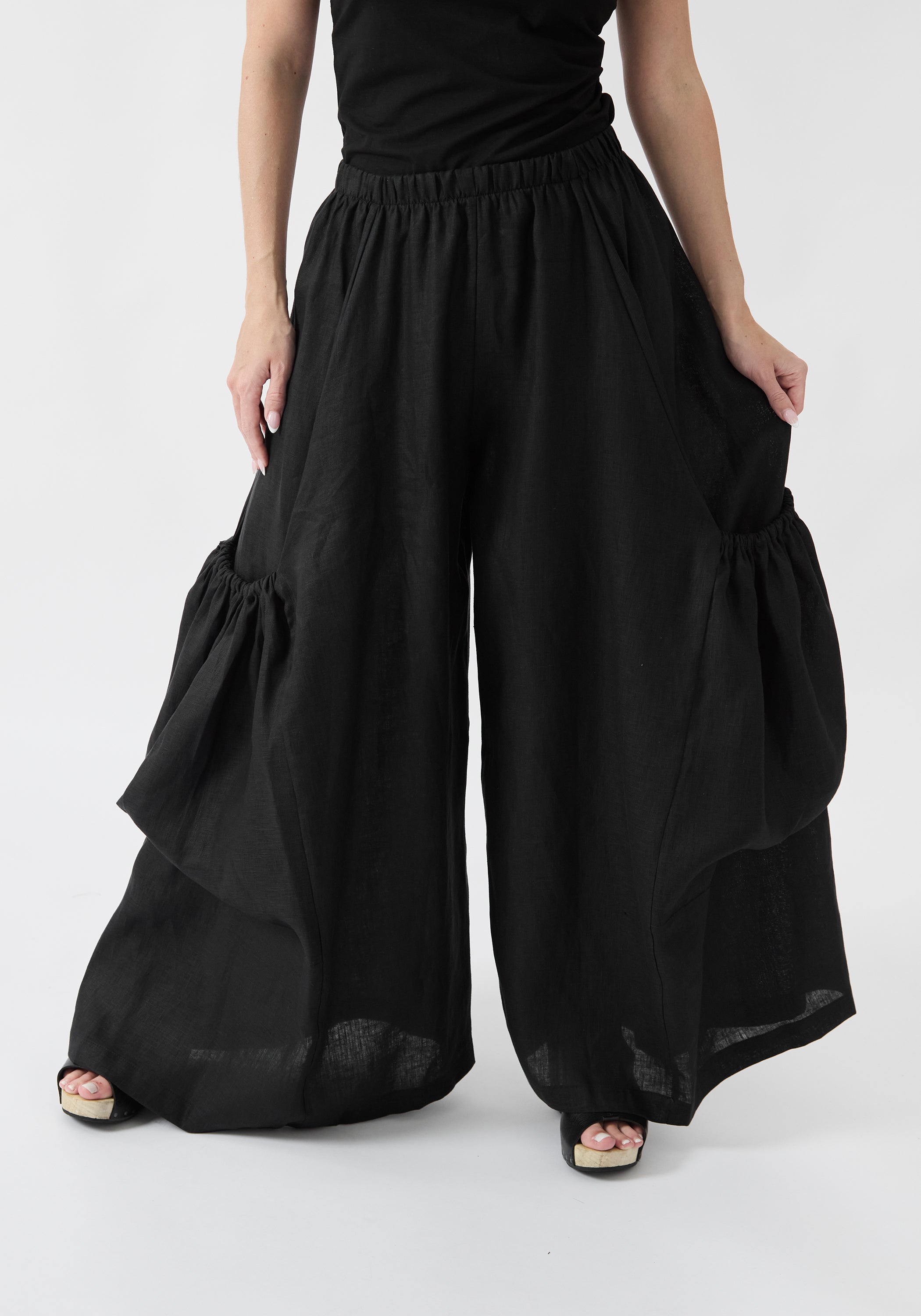 Linen Big Pocket Pants