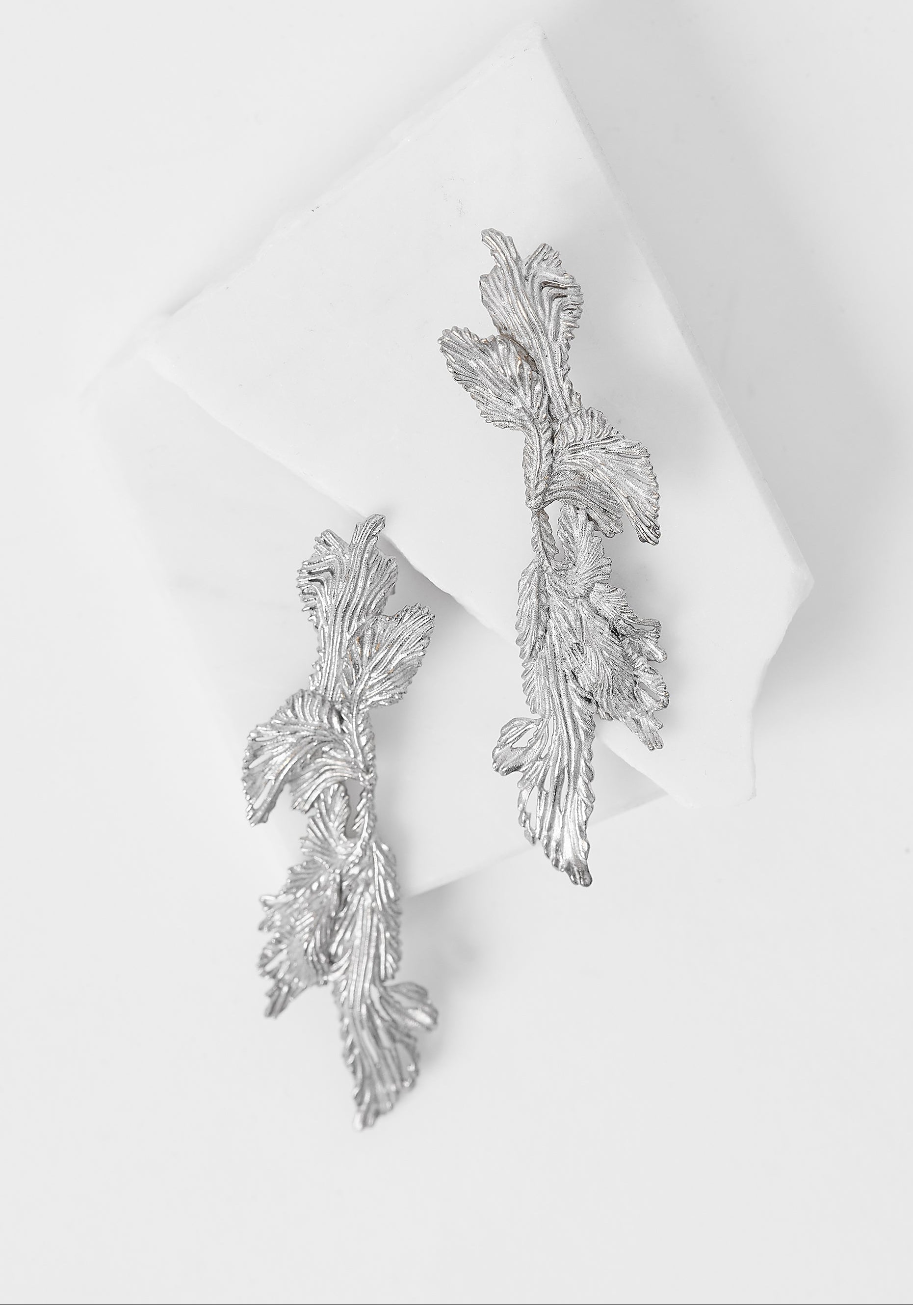 Plated Acanthus Earrings