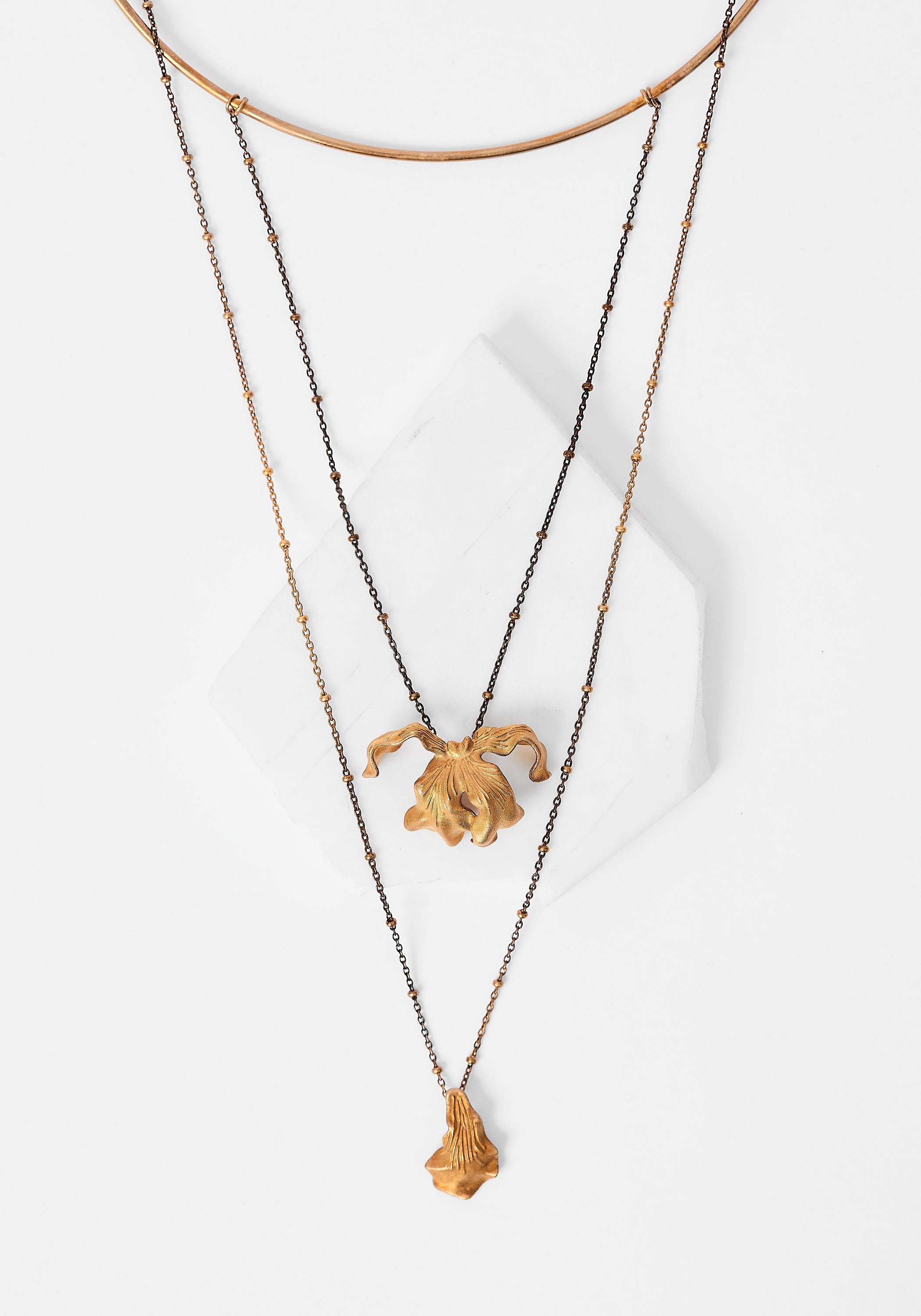 Gold Plated Jasmine Choker/Necklace
