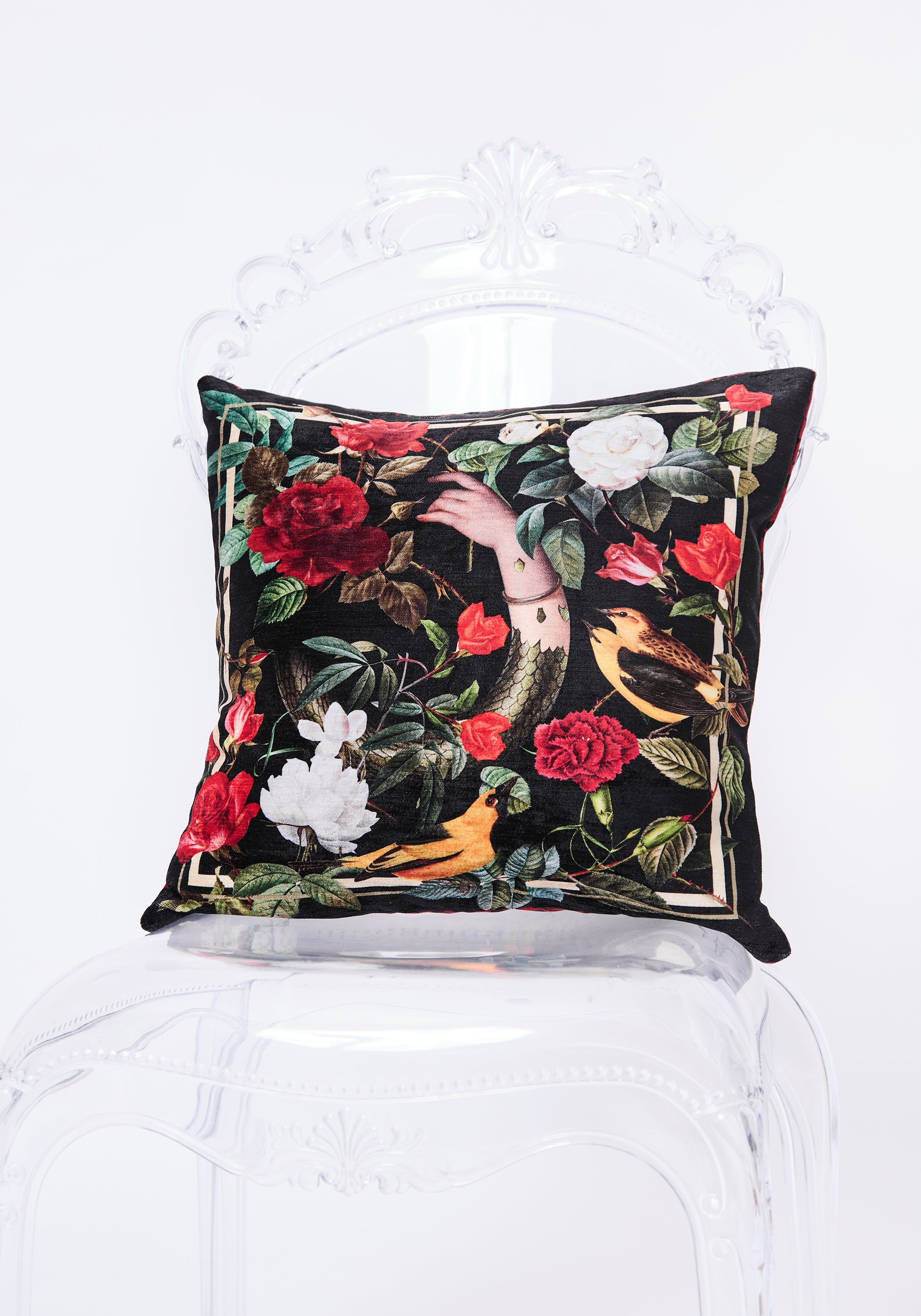 Rose Velvet Pillow