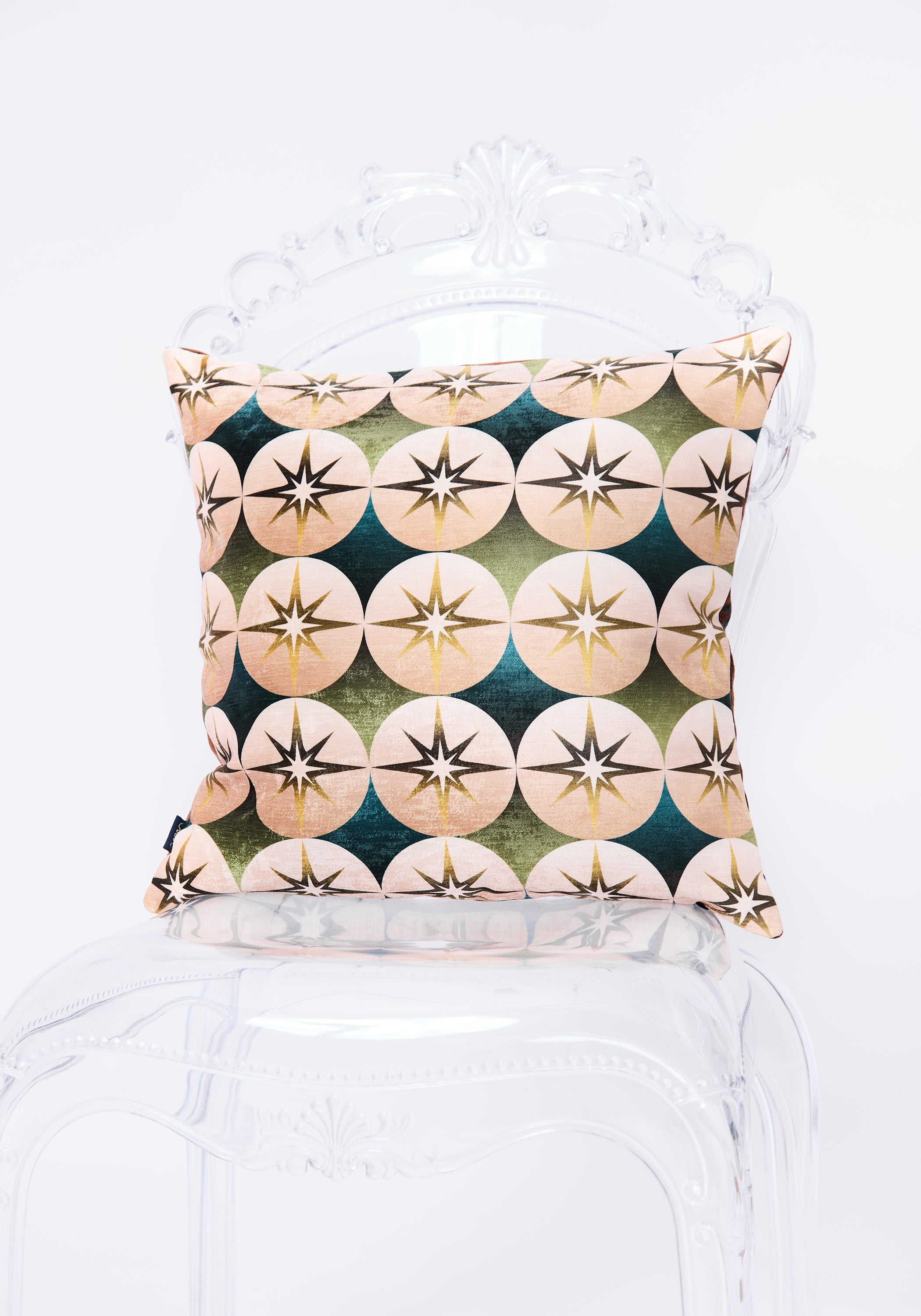 Mocha Snail Velvet Pillow