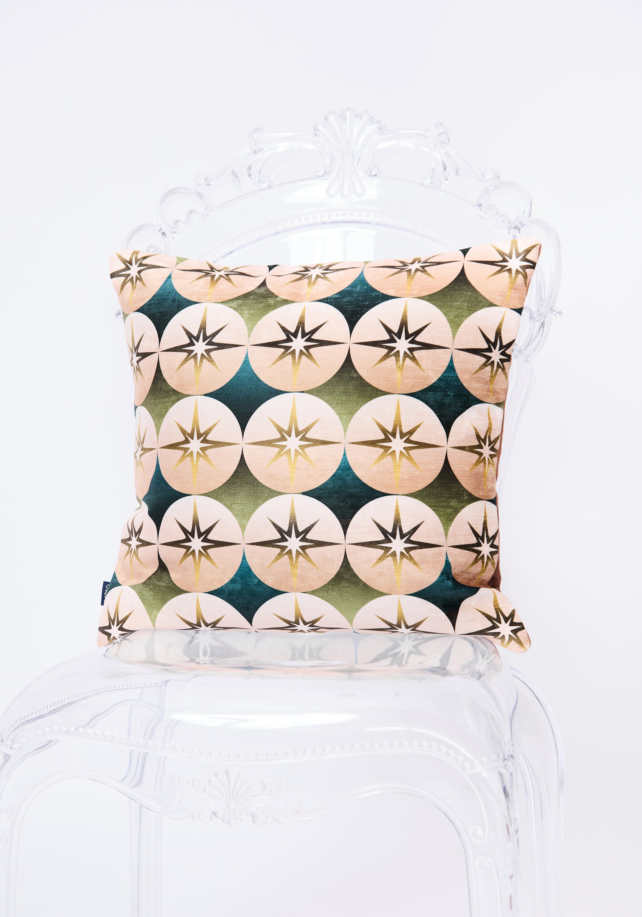 Mocha Eye Velvet Pillow