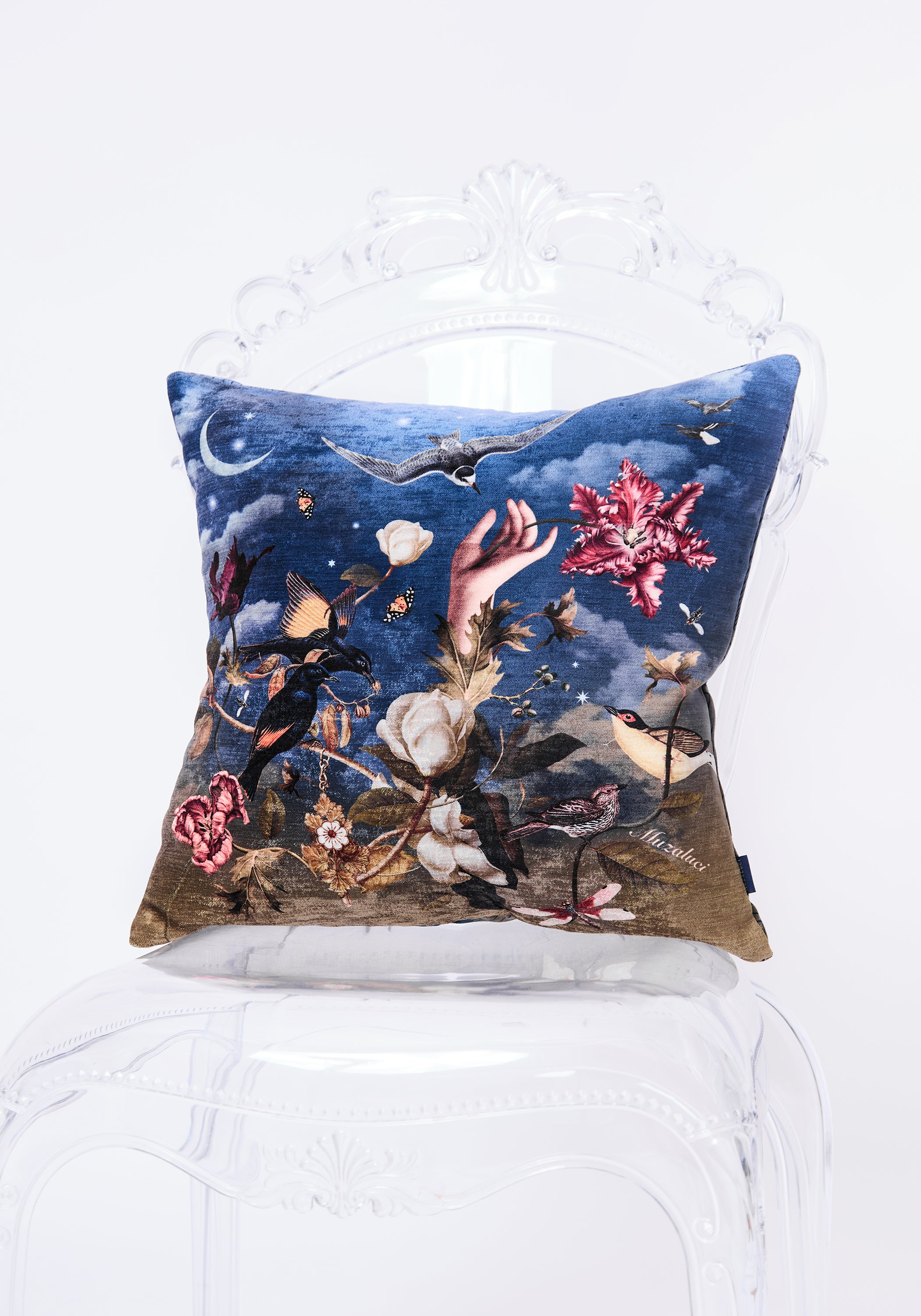 Eden Green Song Velvet Pillow