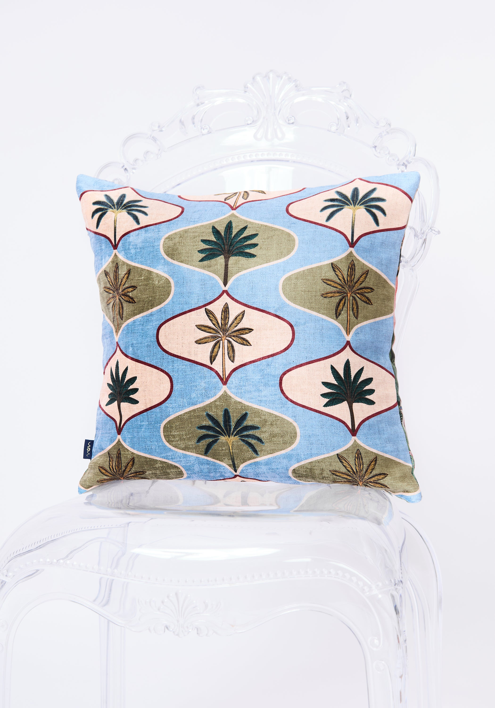 Blue Thai Velvet Pillow