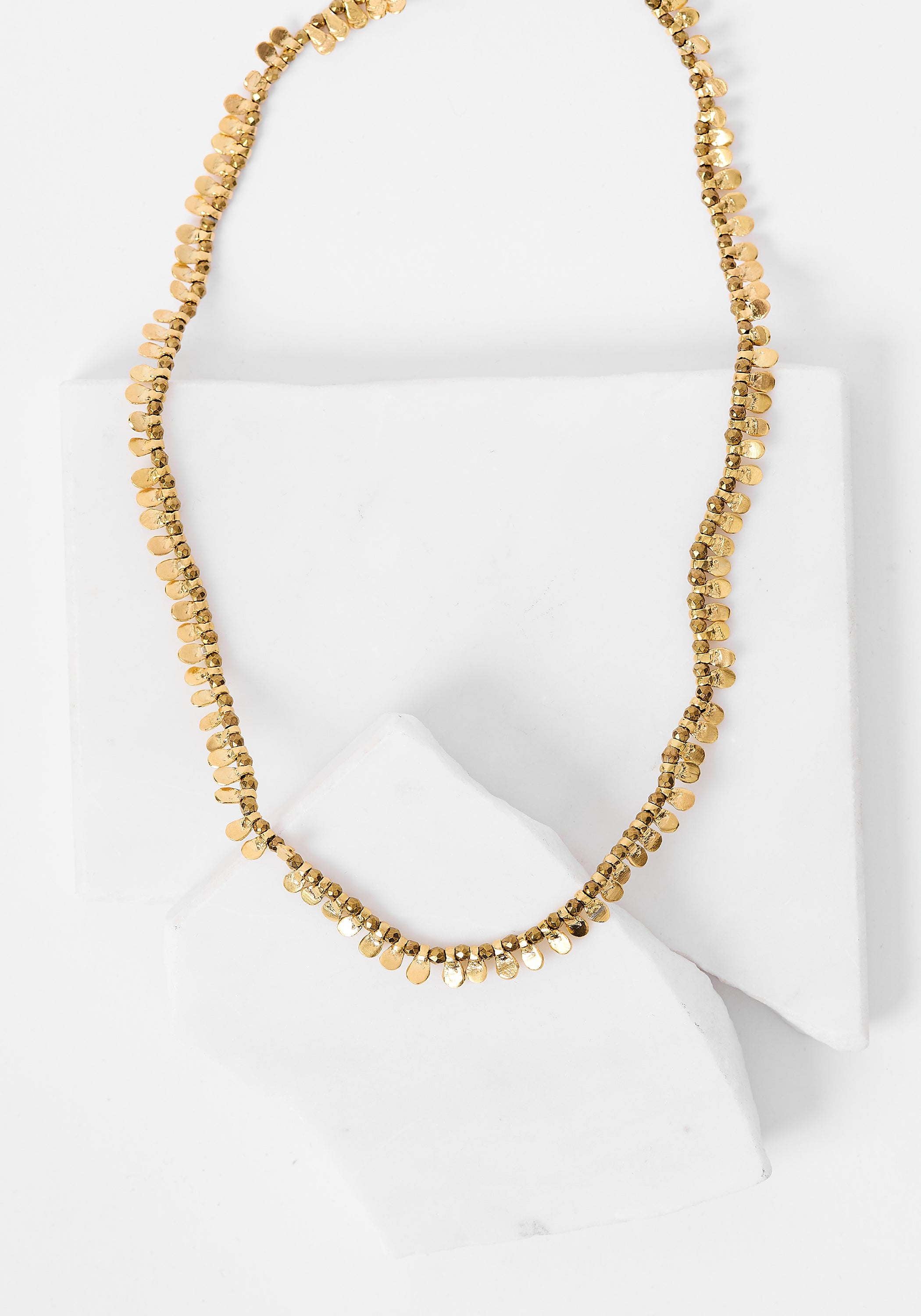 24k Gold Plated Gilded Tabs Necklace