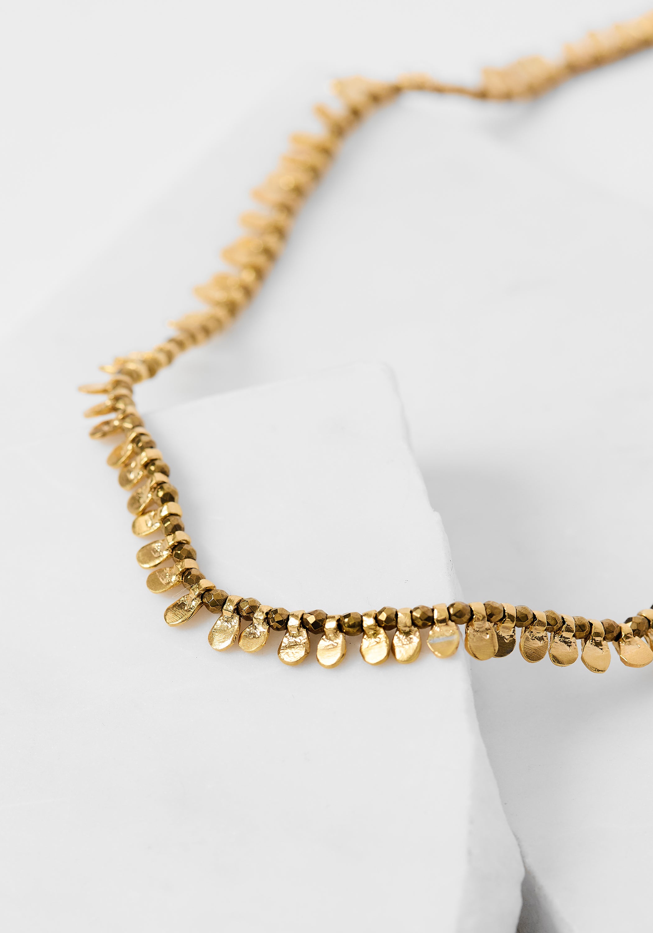 24k Gold Plated Gilded Tabs Necklace