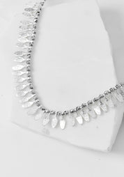 Sterling Silver Tabs Necklace
