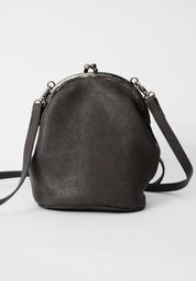 Grey Leather New Moon Bag
