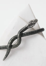 Oxidized Sterling Serpentine Hand Cuff