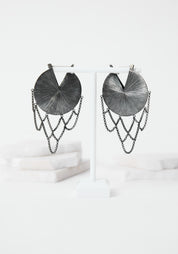 Arches Oxidized Sterling Earrings