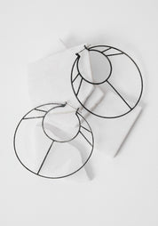 Summer Moon Oxidized Sterling Earrings