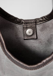 Ash Leather Envelope Tote Bag