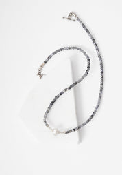 Sapphire and Herkimer Diamond Choker