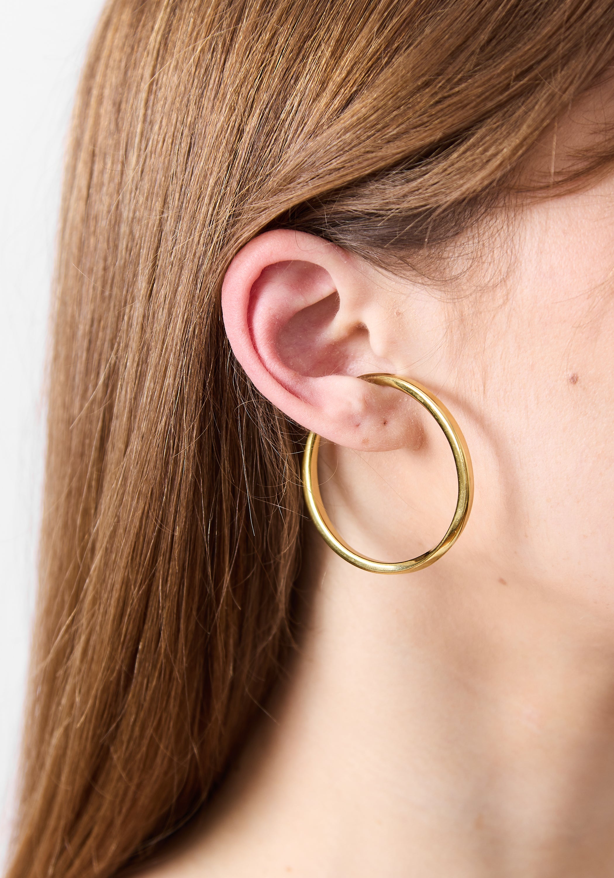 Gentry Gold Tone Stainless Steel Large Earcuff
