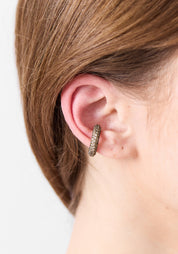 Echo Vintage Gold Tone Stainless Steel and Pave Zirconiums Earcuff - December Thieves