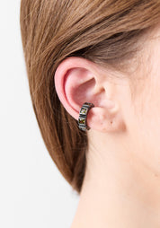 Dibba Vintage Silver Tone Stainless Steel and Zircons Earcuff - December Thieves