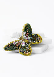 Ringlet Butterfly Embroidered Pin