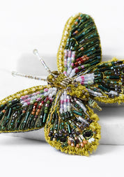 Ringlet Butterfly Embroidered Pin