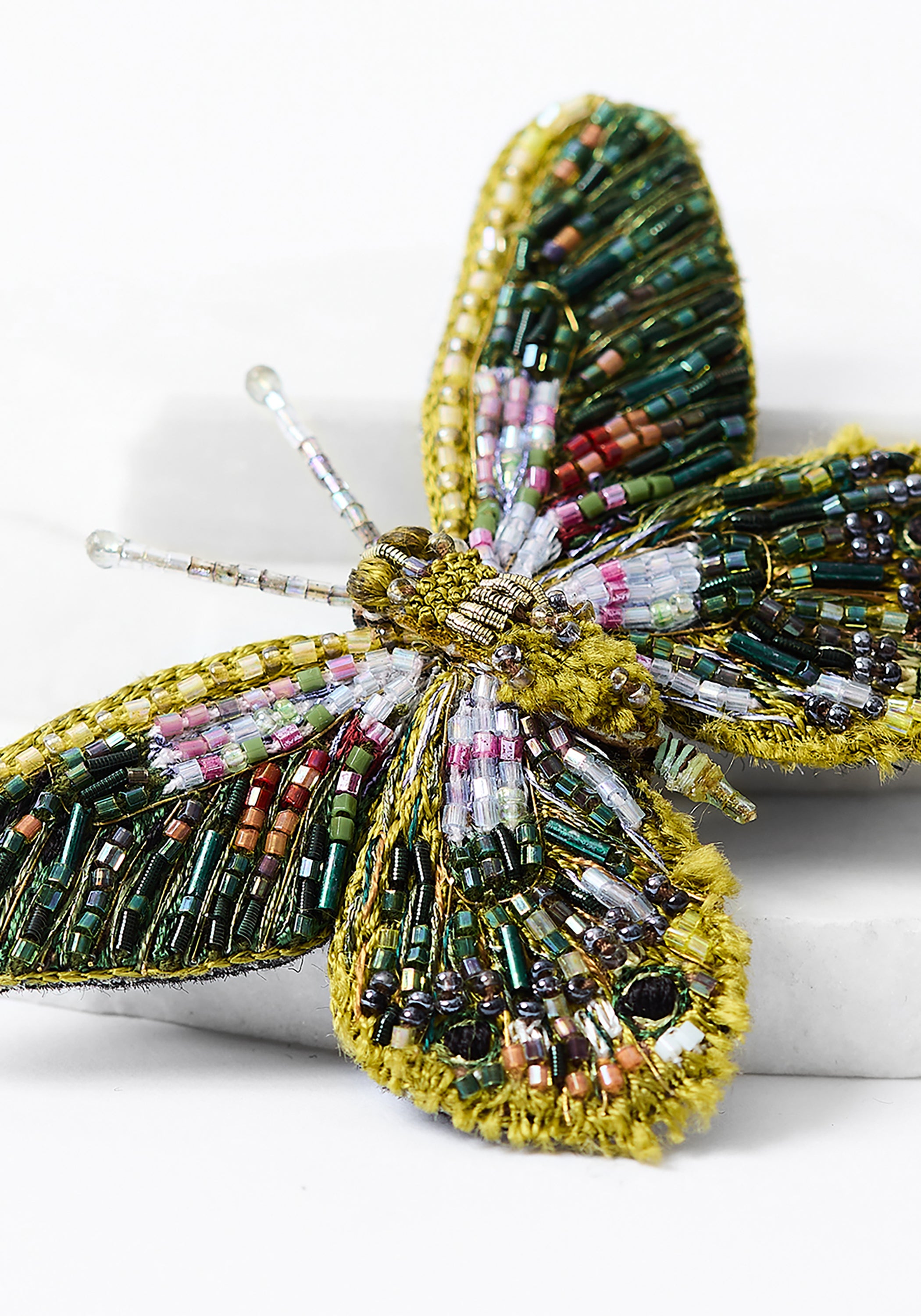 Ringlet Butterfly Embroidered Pin